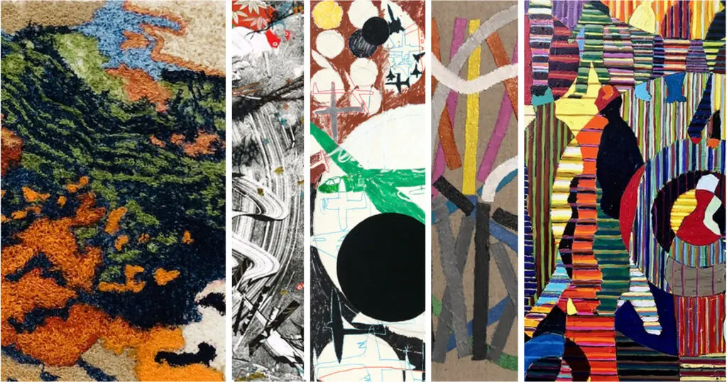 colorful shapes and lines
